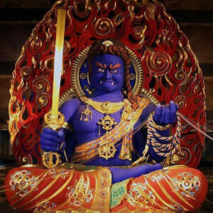 Tượng Bất Động MInh Vương bằng đá