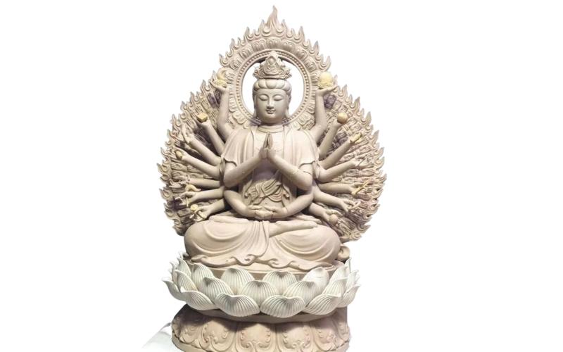 Tượng Phật Bà Quan Âm nghìn mắt nghìn tay bằng đá