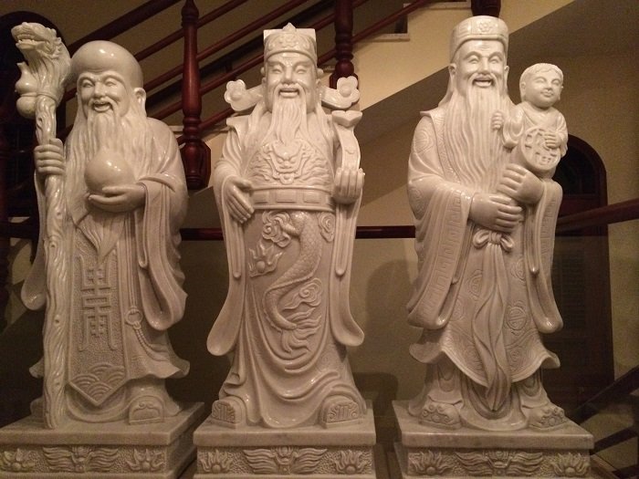 tượng phúc lộc thọ bằng đá thứ bảy