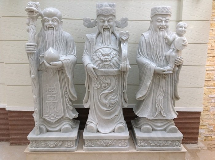 tượng phúc lộc thọ bằng đá thứ chín