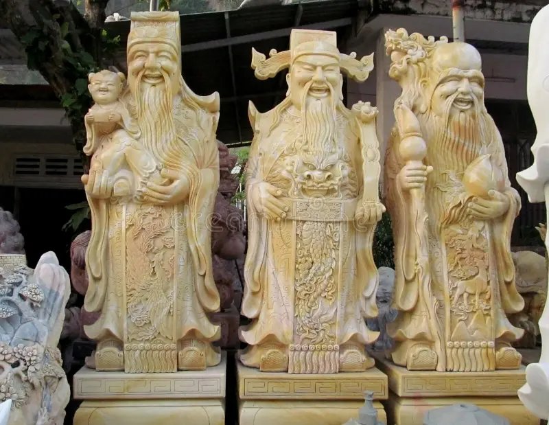tượng phúc lộc thọ bằng đá thứ mười
