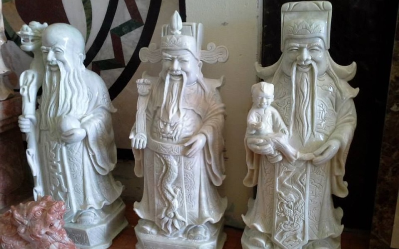 tượng phúc lộc thọ bằng đá thứ nhất