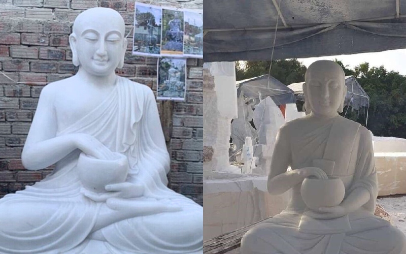 Tượng thánh tăng Sivali bằng đá