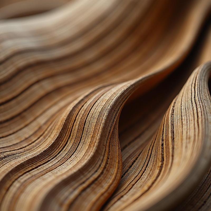 Hinh anh chi tiet be mat va duong cong tu nhien cua tuong go lua nghe thuat the hien triet ly phat giao