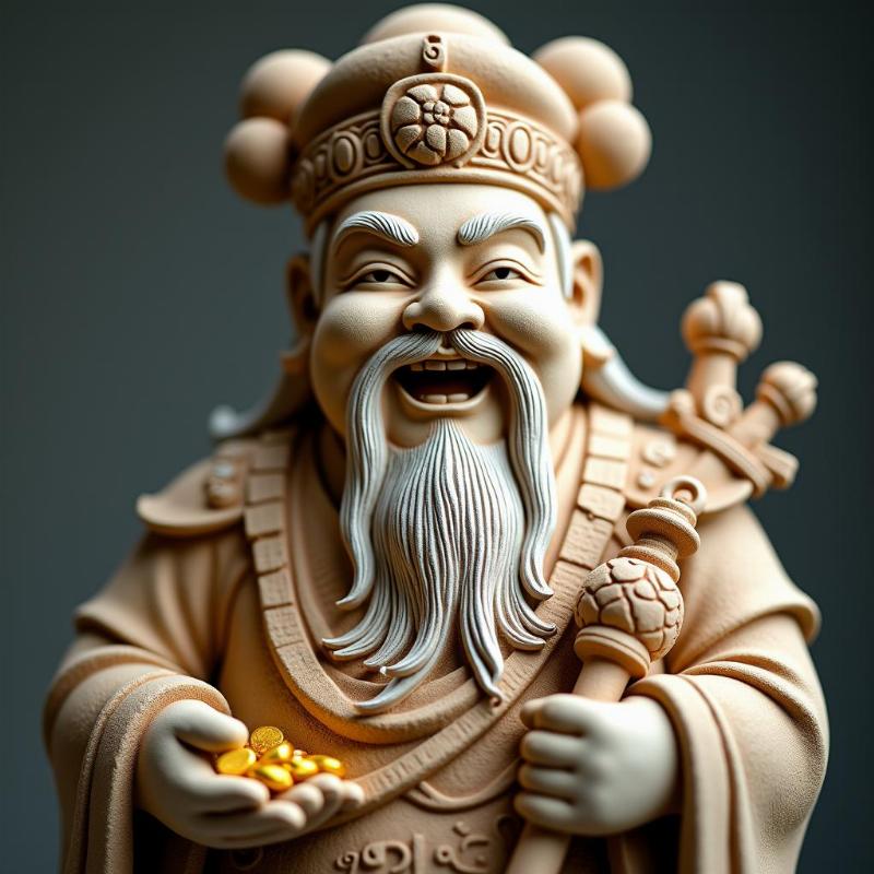 Đặc điểm nhận biết tượng thần tài đá biểu tượng của may mắn và tài lộc