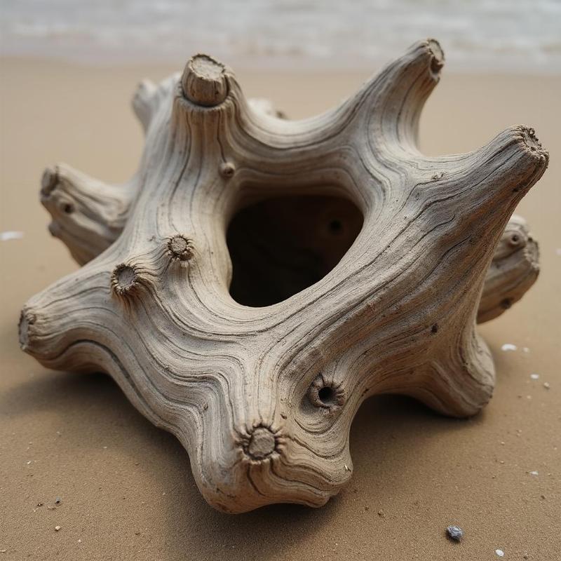 Hinh anh go lua nghe thuat tho so, ve dep tu nhien cua go lua truoc khi dieu khac