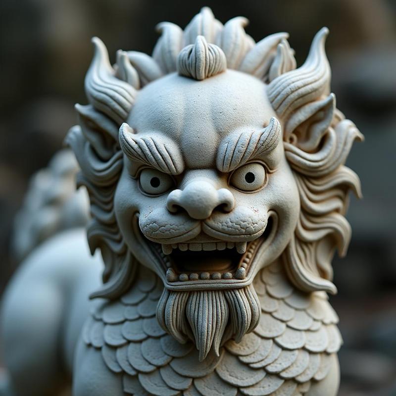 Nghe thuat cham khac tinh xao tren tuong Lan da tu nhien the hien suc manh va ve dep linh thieng