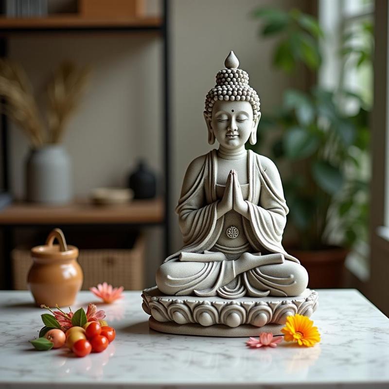 Cách trưng bày tượng Hư Không Tạng Bồ Tát hợp phong thủy và tâm linh tại gia.