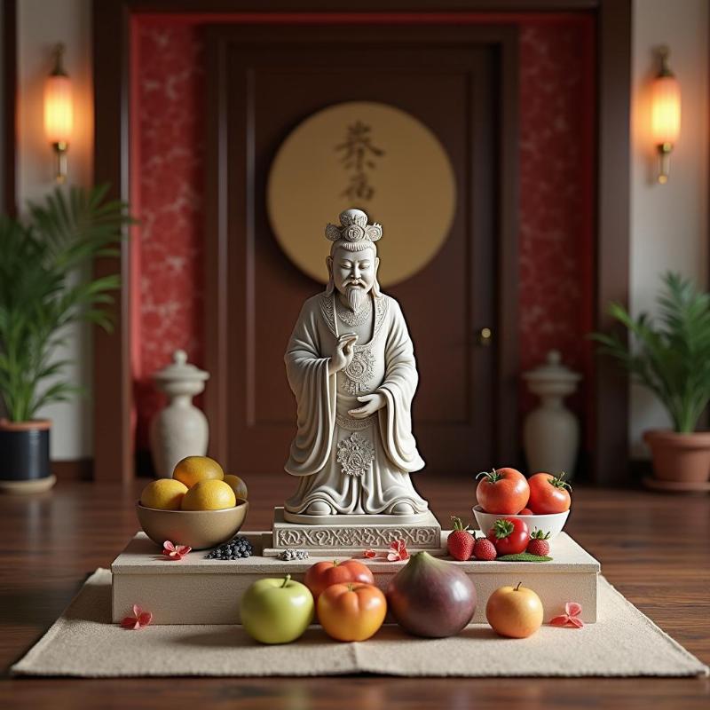 Vị trí đặt tượng thần tài đá đúng phong thủy thu hút vượng khí cho gia đình