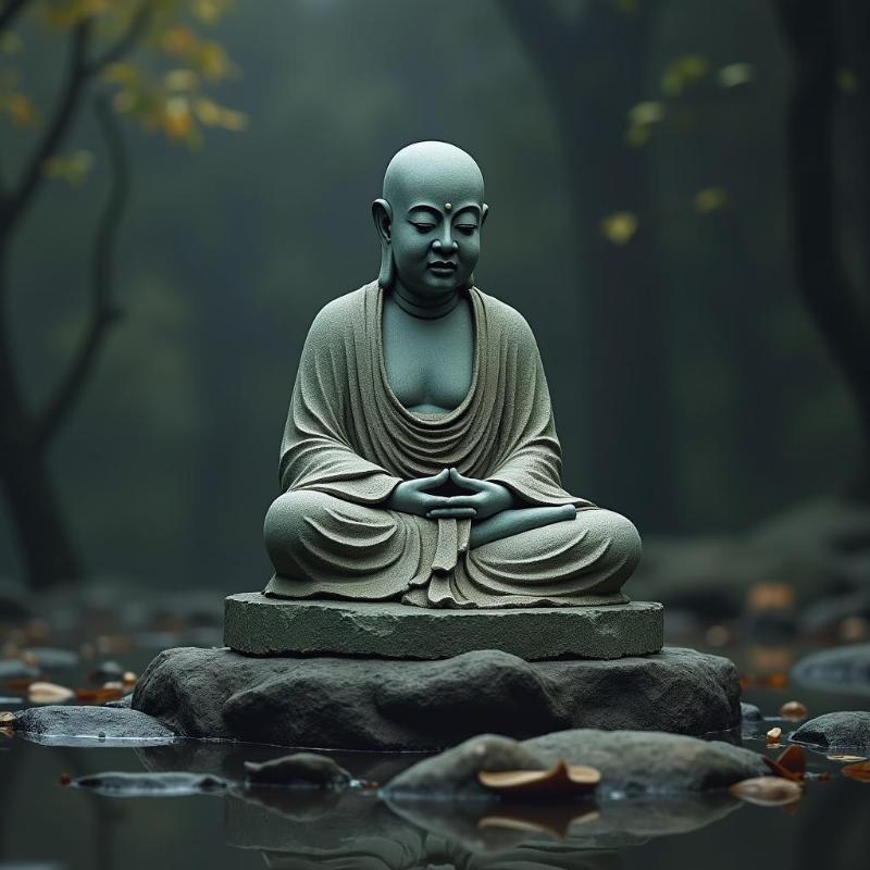 Hinh anh tuong Dat Ma bang da dep dat trong khong gian tinh lang day cam xuc