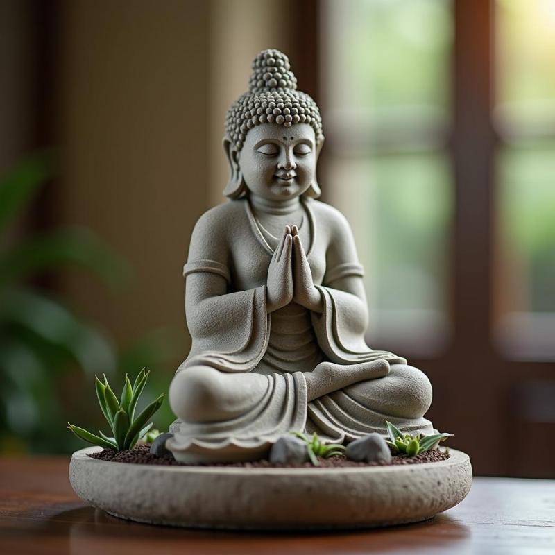 Tượng Di Lặc Chúc Phúc biểu tượng cho sự an nhiên, lòng từ bi và triết lý buông xả trong Phật giáo